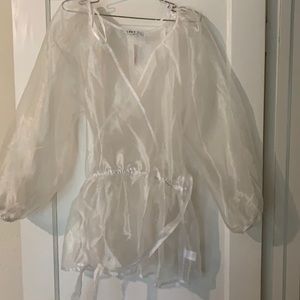 Beautiful white sheer top